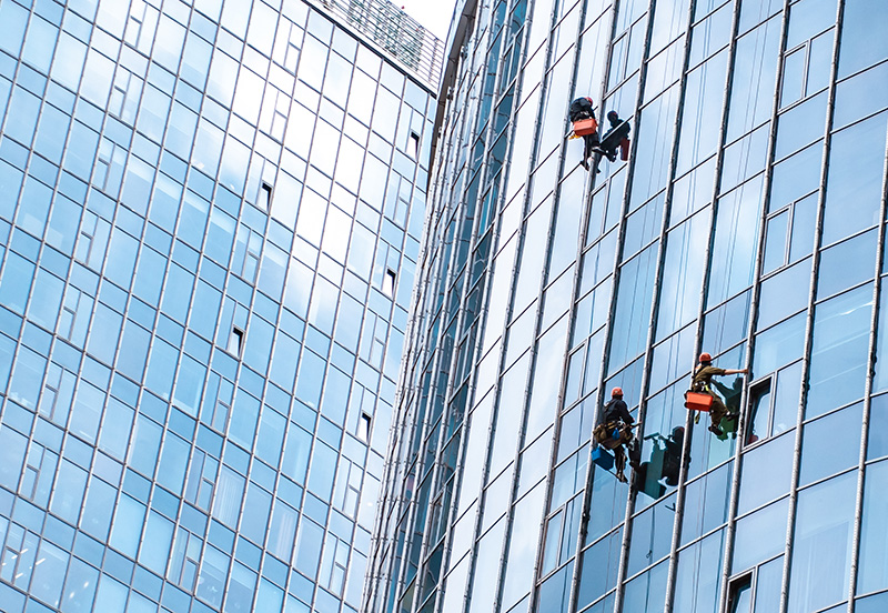commercial window washing
